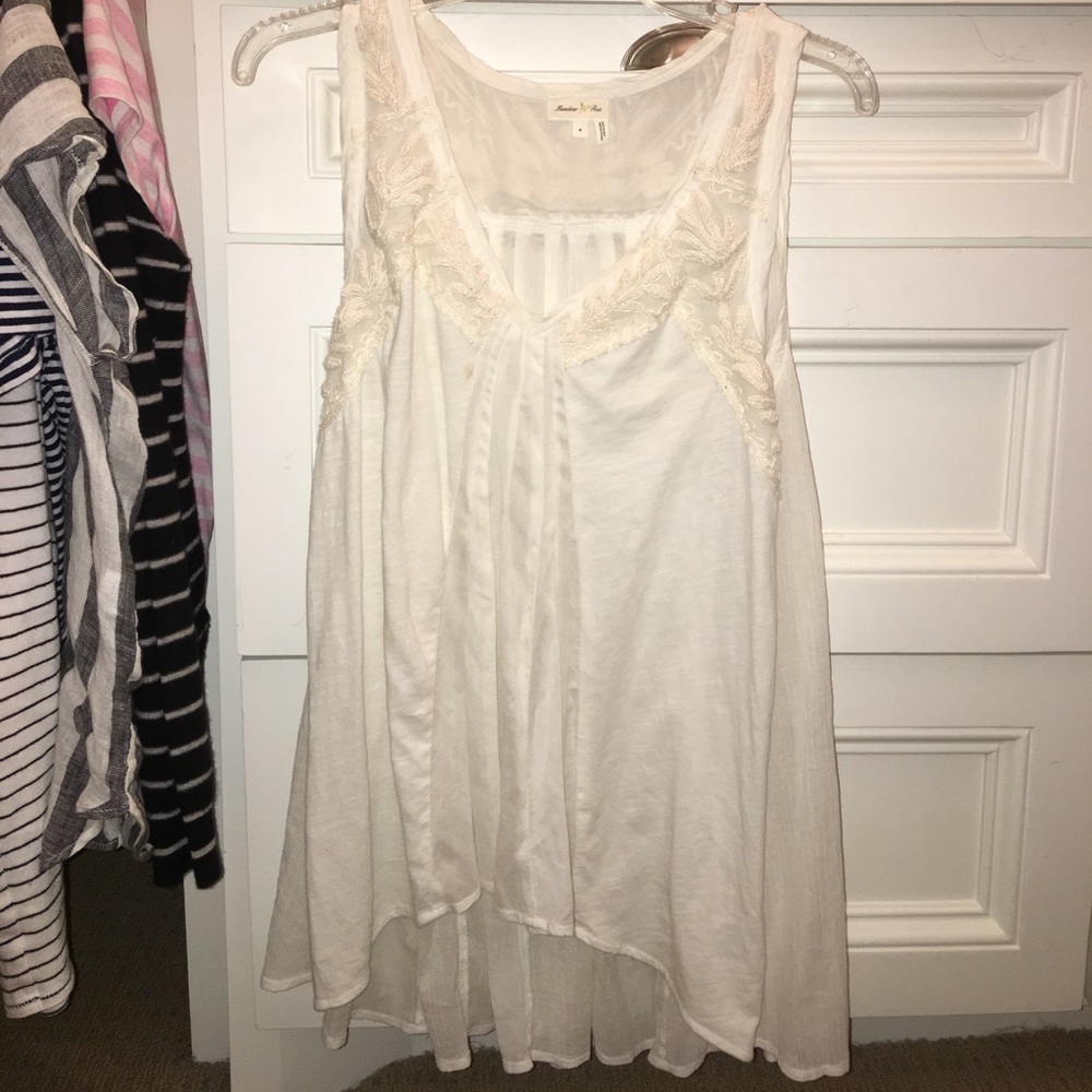 white lace top