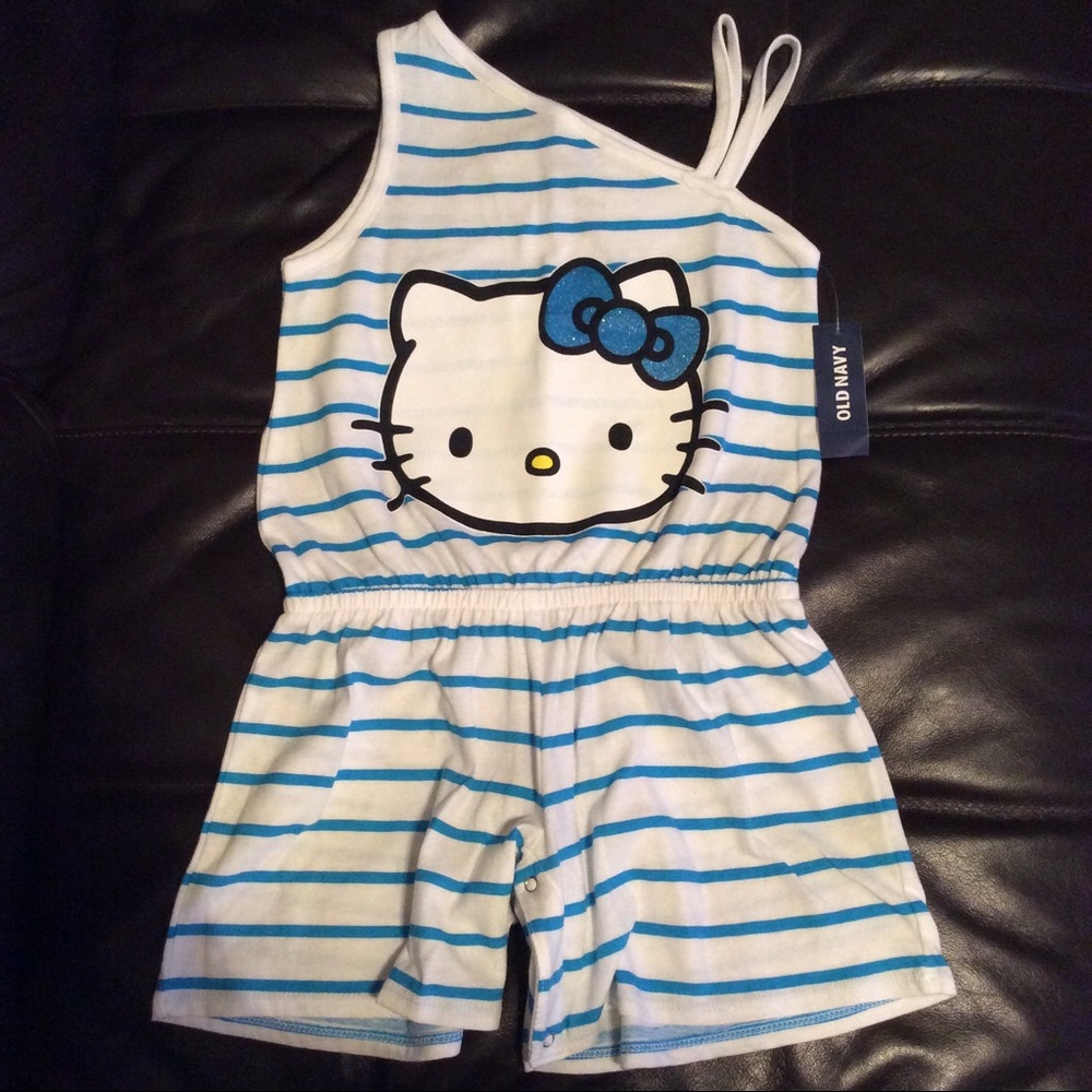 NWT Hello Kitty Striped Romper size 5T