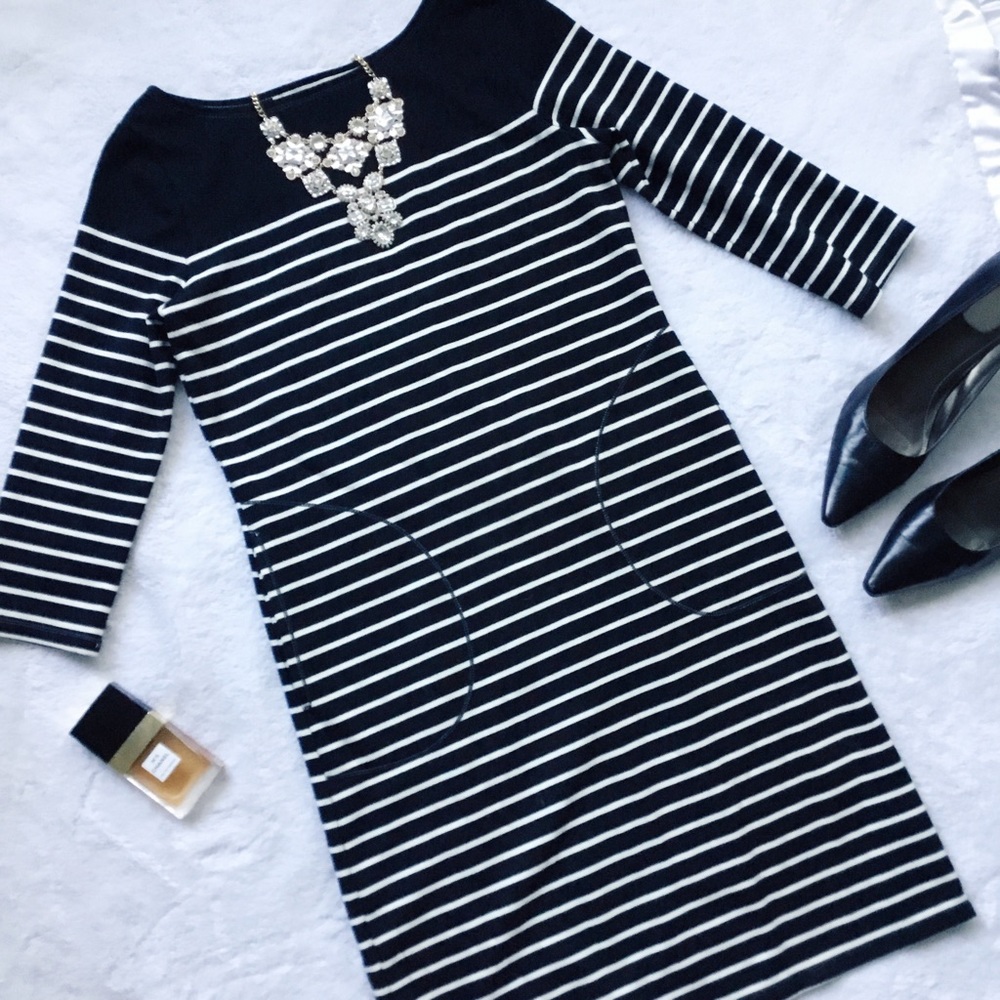 Max Studio Striped Sheath Dress w/ Pockets ✨