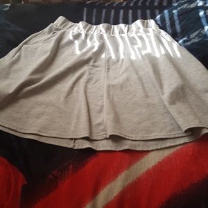 Cotton On grey skater skirt w/ pockets