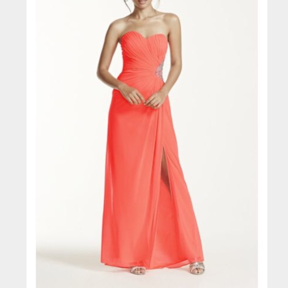 Bring pink/coral prom dress