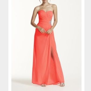 Bring pink/coral prom dress