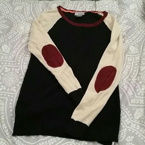 CREW NECK SWEATER (elbow pads)