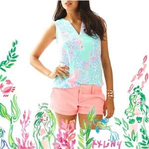 Lilly Pulitzer Essie Top Minty Fresh Fansea