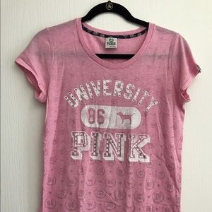 PINK Victoria's Secret light pink tee