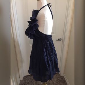Ruffle halter tie dress size 6  by Susana Monaco