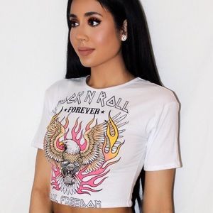 Trendy Cute Fitted Crop Top