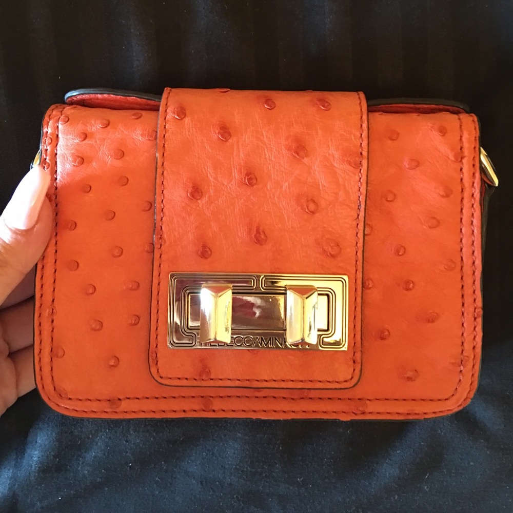 Rebecca Minkoff Orange Ostrich Bag