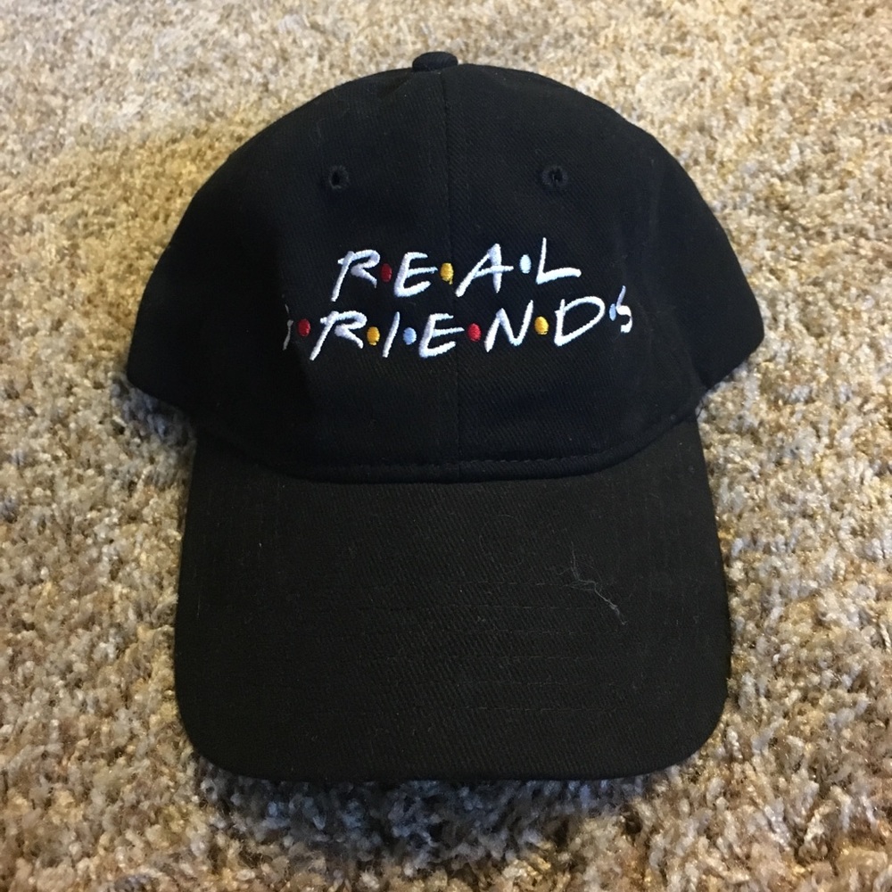 Real friends strapback hat