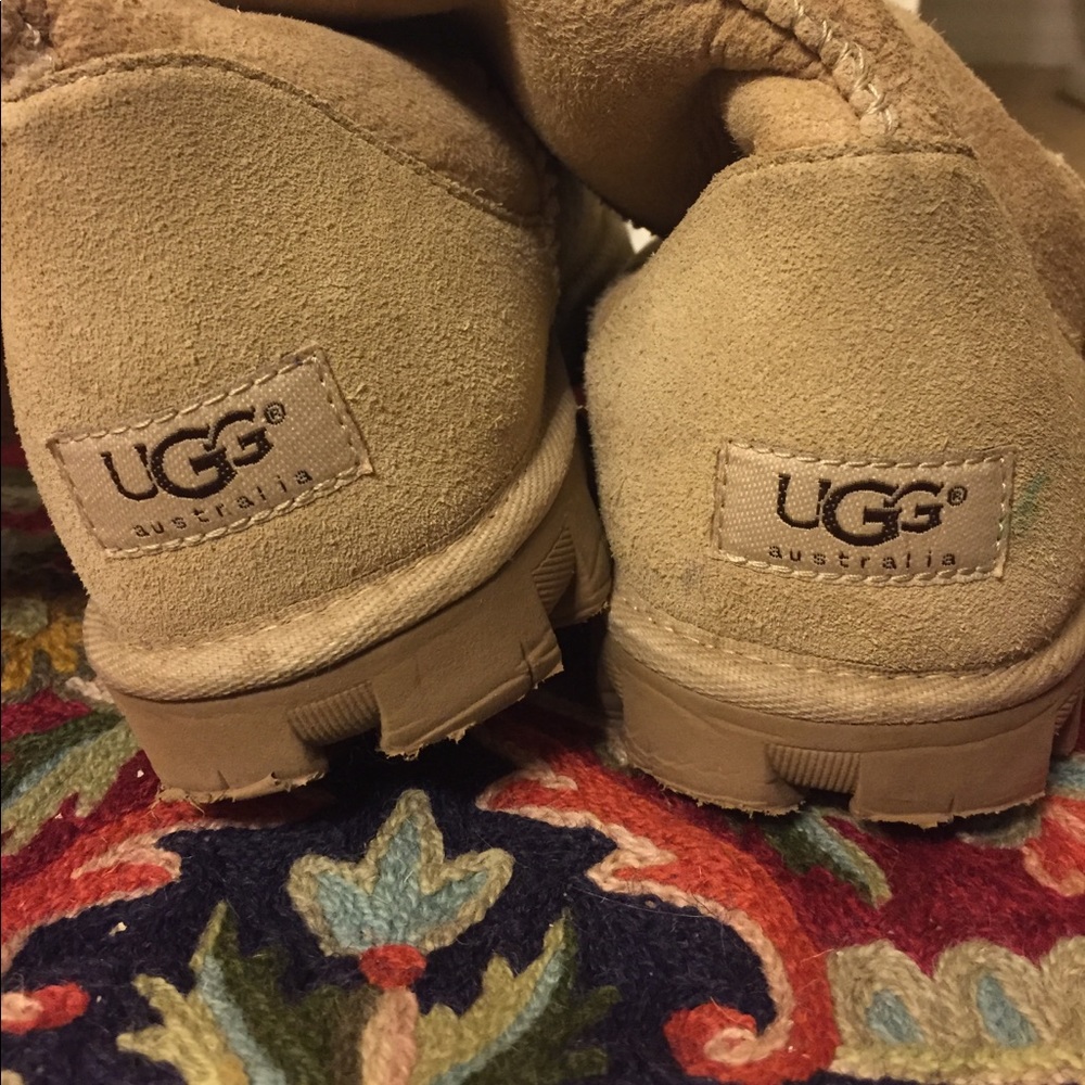 Tall sand Ugg boots