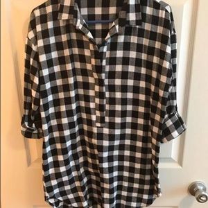 Plaid tunic