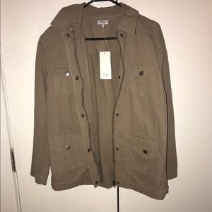 Tan jacket boyfriend fit