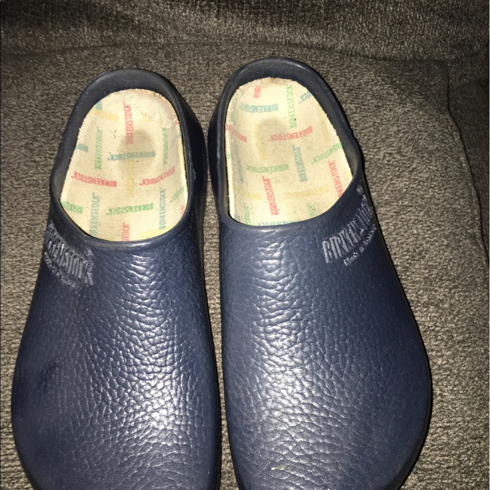 Birkenstock dark blue rubber shoes size 10