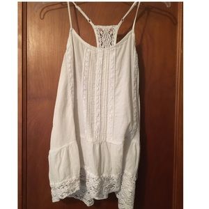 White lacy Tank Top
