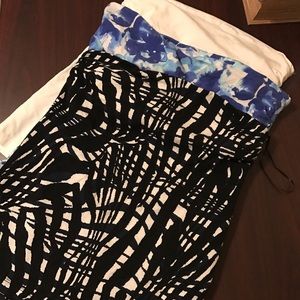 Bundle of three tube tops with built-in shelf bra