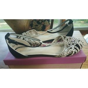 Studded Flat Sandals.