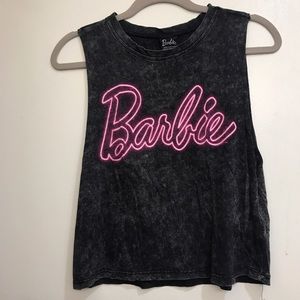 Barbie Low cut sleeveless cropped top