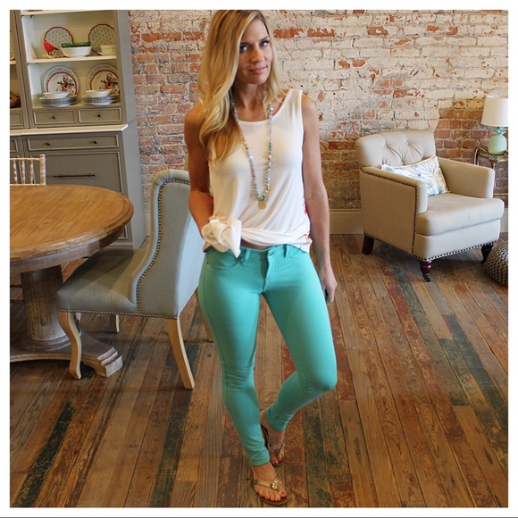 Mint knit jeggings - Picture 2 of 3