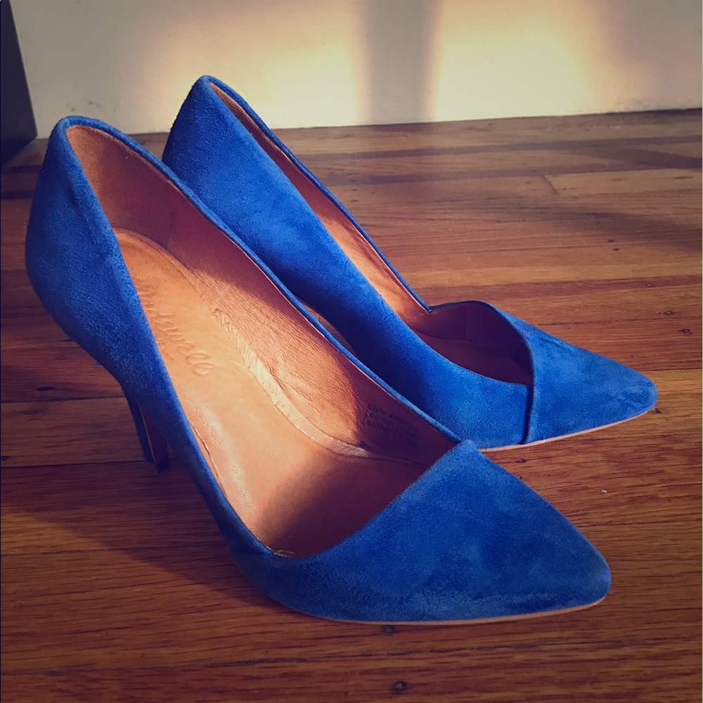 Madewell Royal Blue Suede Shoes