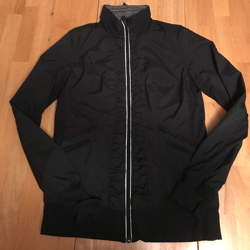 Lululemon Water-resistant Ruffled Running Jacket
