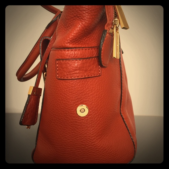 Michael Kors Gia Top Zip Satchel Genuine Leather - Picture 4 of 6