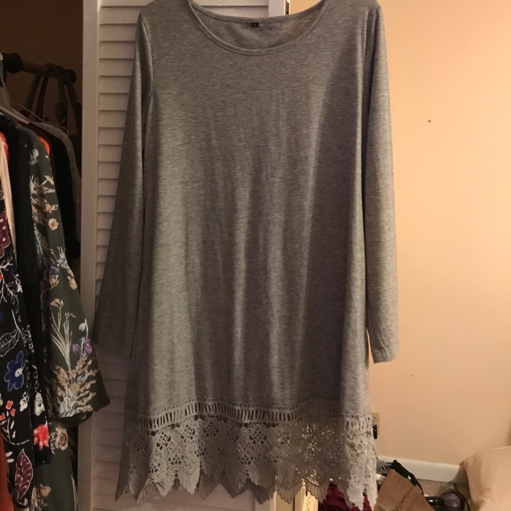 Long Sleeve Dress with Lace