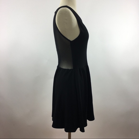 For Love and Lemons Black Mesh Skater Dress - Picture 3 of 8