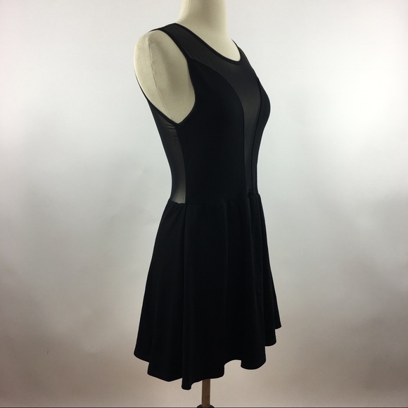 For Love and Lemons Black Mesh Skater Dress - Picture 6 of 8