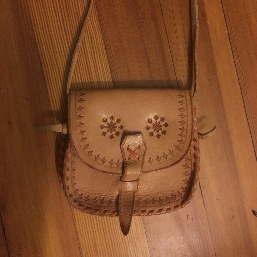 Leather Indian Cross-Body Bag