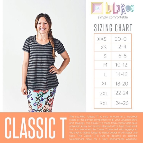 LuLaRoe Classic T - Picture 2 of 2