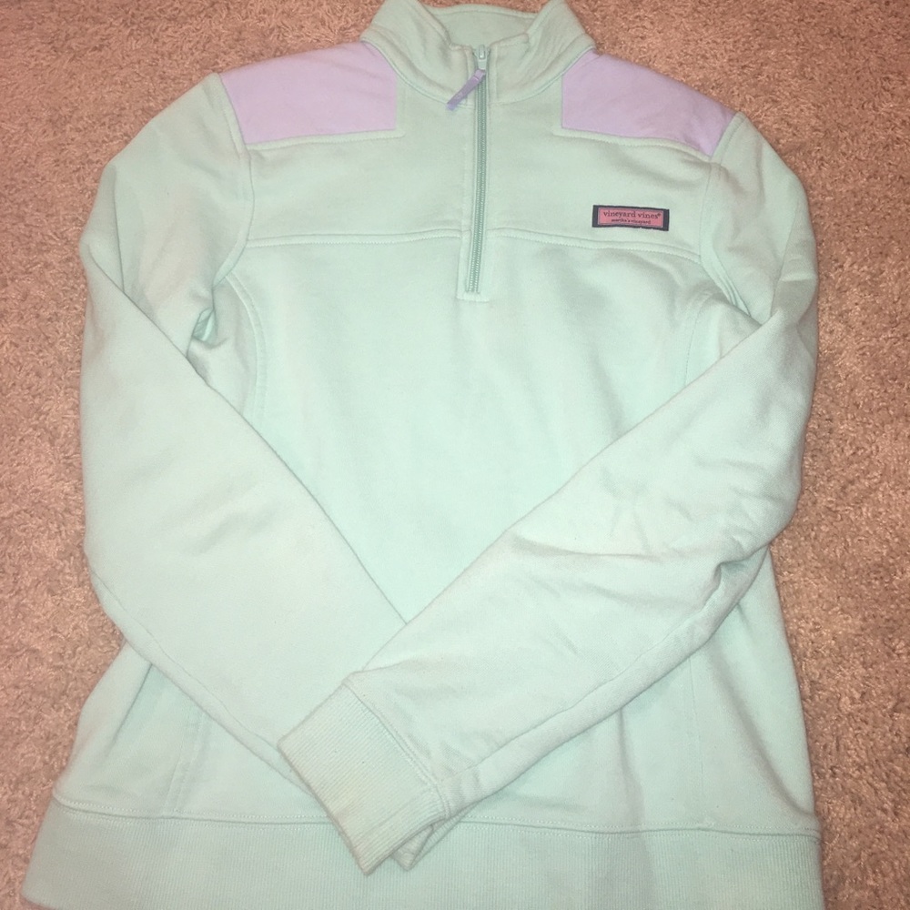 Vineyard Vines mint green pullover
