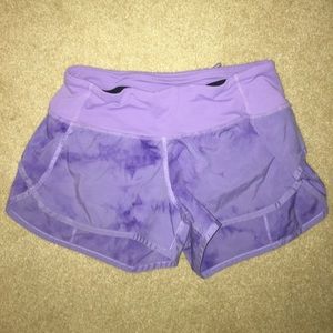 Purple Lululemon Running Shorts