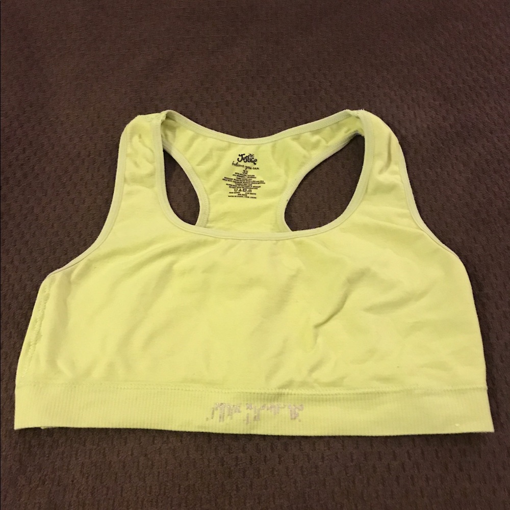 Justice sports bra