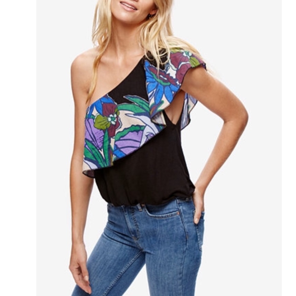 Free People Annka Bubble One-shoulder Top