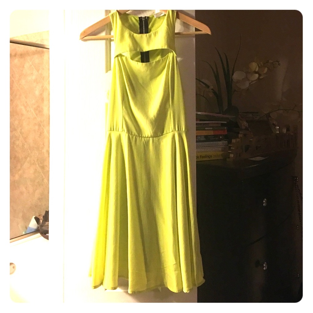 ✨Brand New Racerback Lime Yellow Dress