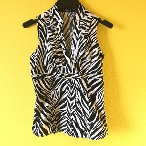 Express Studio Zebra Top