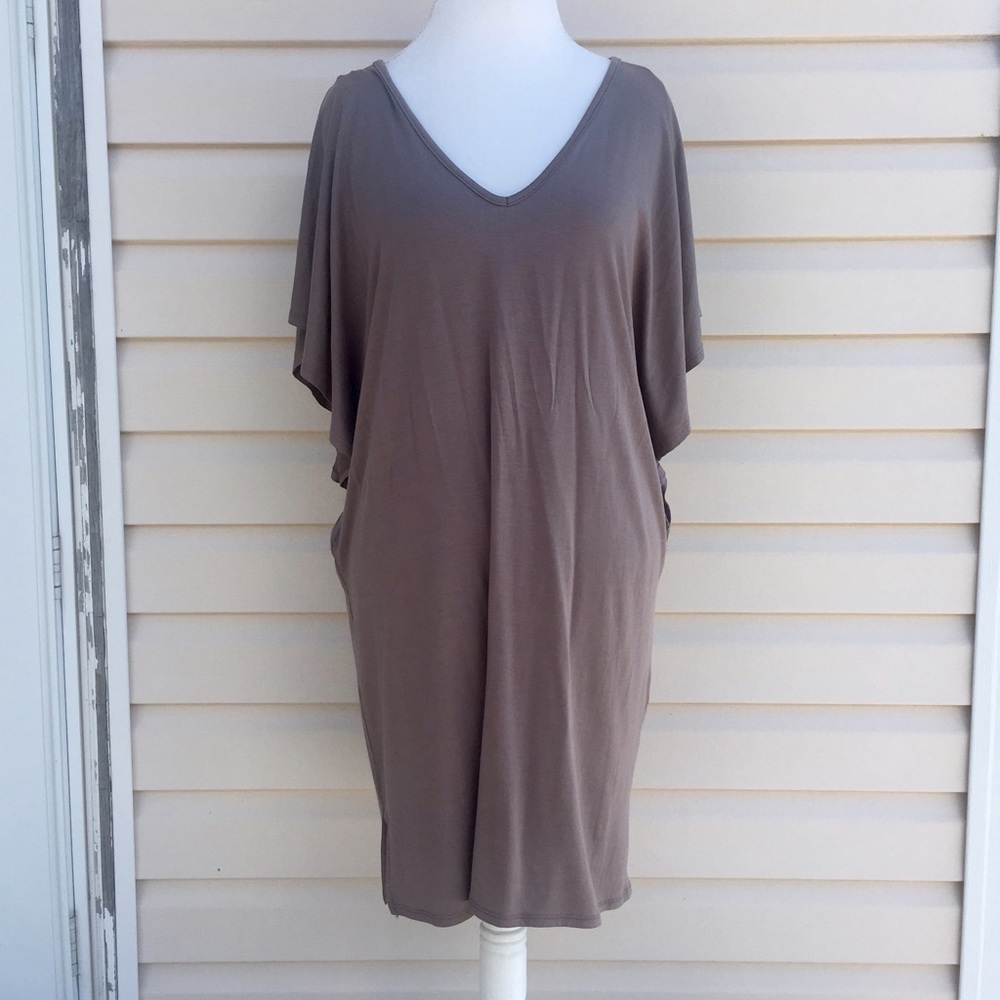 X Strappy Back Dress Dolman Sleeve - Picture 4 of 7