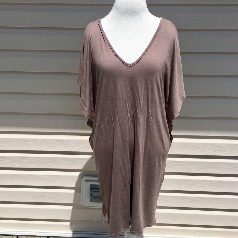 X Strappy Back Dress Dolman Sleeve - Picture 6 of 7