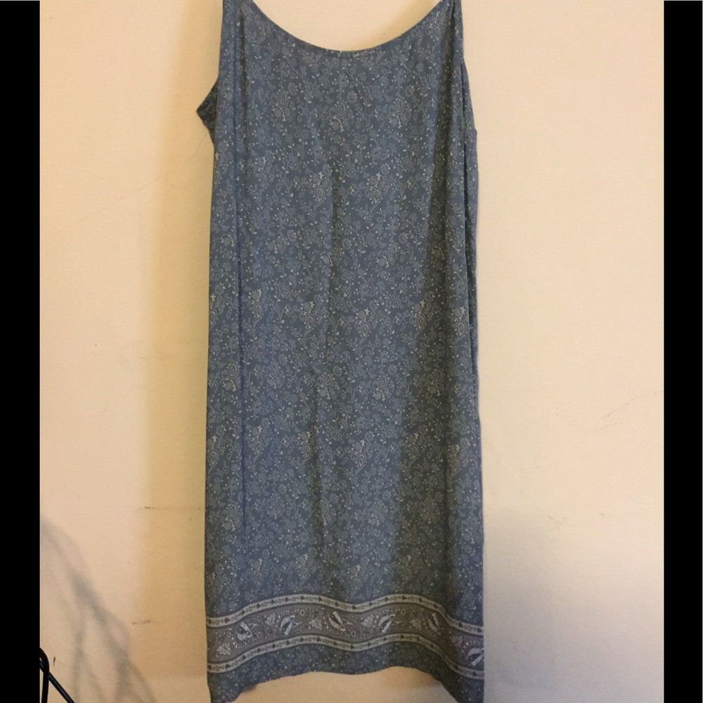 Old Navy Summer print dress XL sage green print