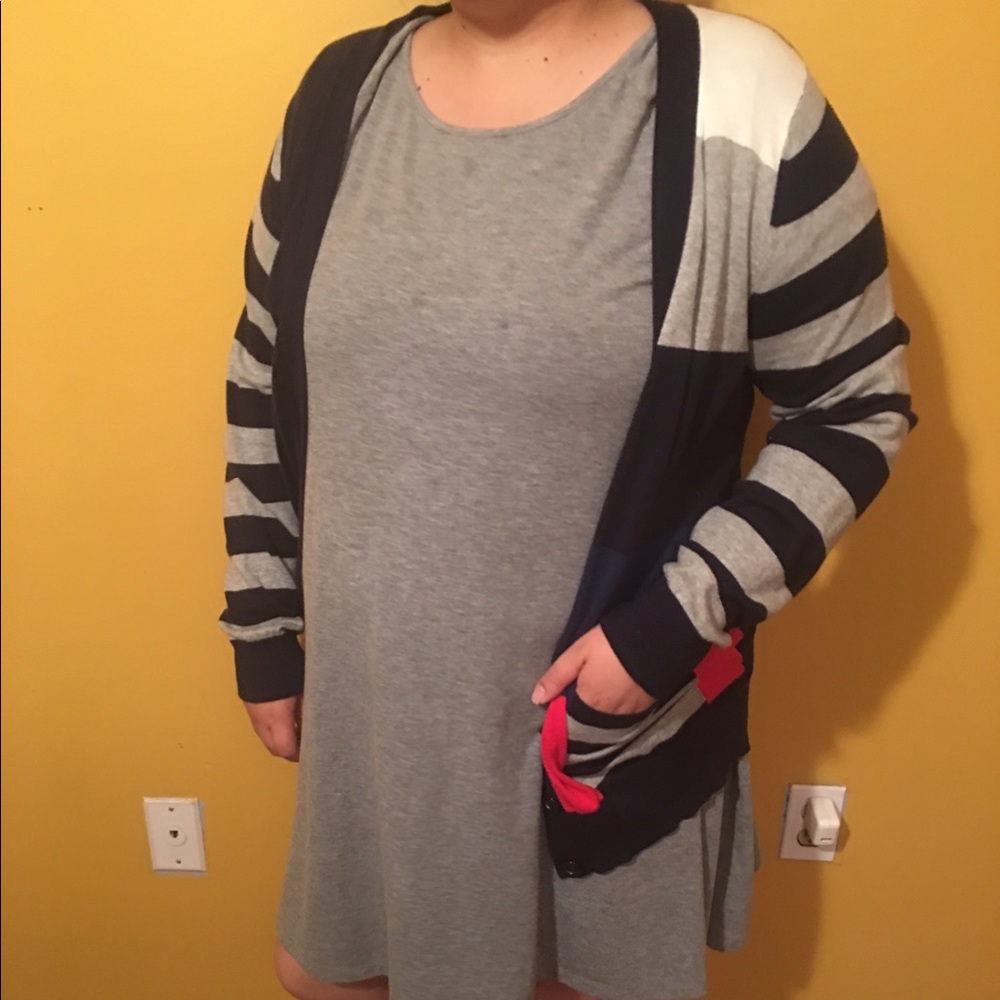 Striped Forever 21 cardigan