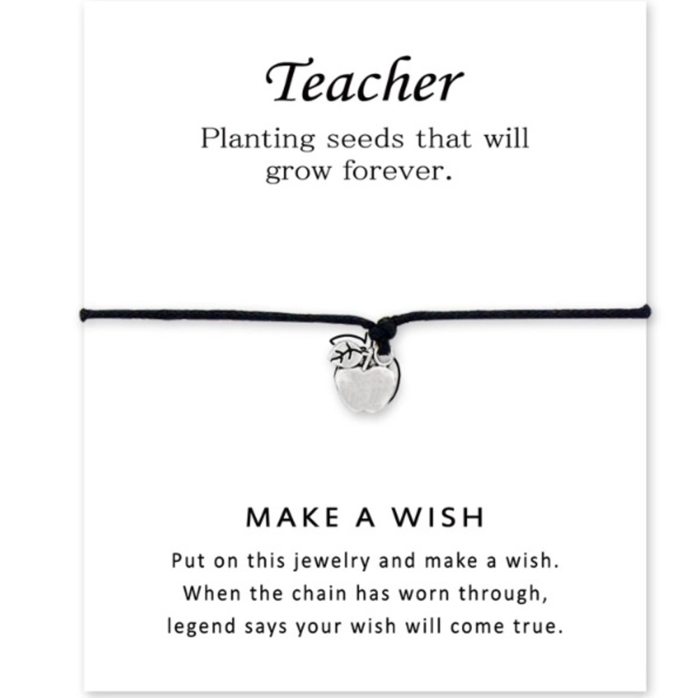 Teacher gift - Make a wish bracelet
