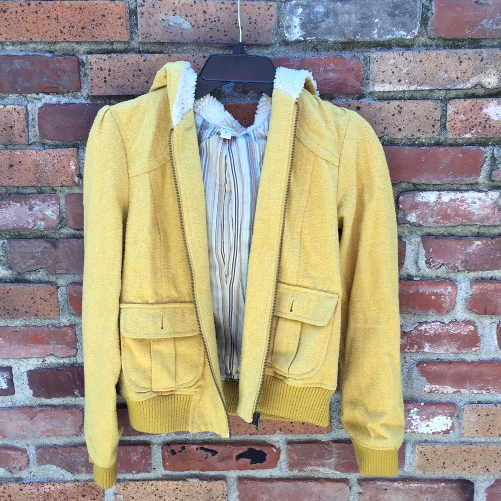 Yellow Old School 80's Style Jacket