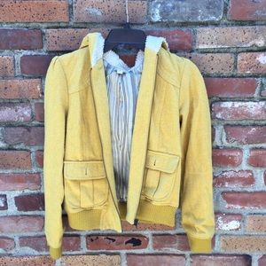 Yellow Old School 80's Style Jacket