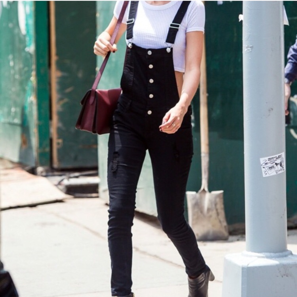 1 Day Sale ❤️Dark Denim Overall Skinnies