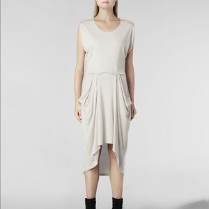 ALLSAINTS GRAY ZOE YUNAO DRESS