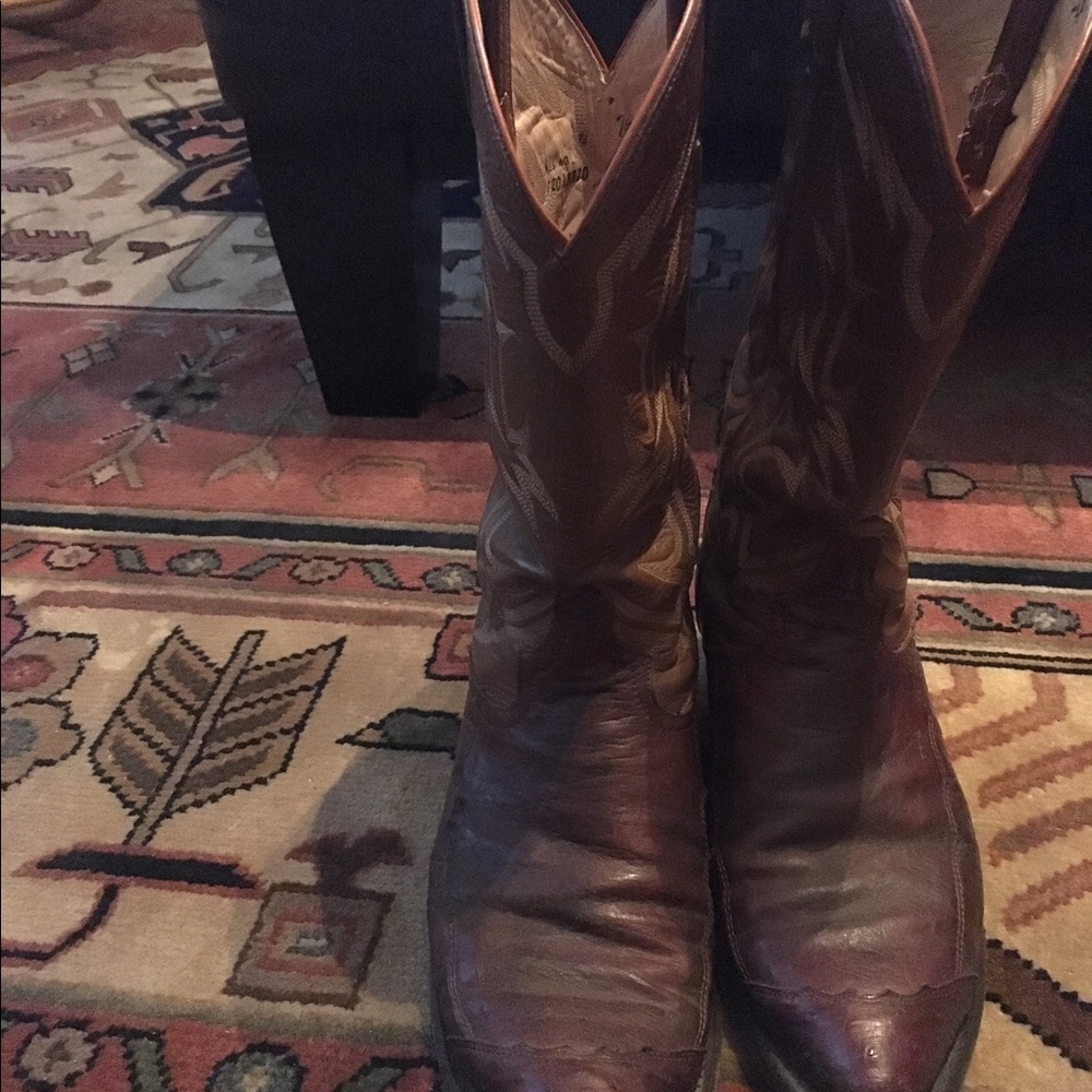 Men's Tony Lama leather cowboy boots size 8