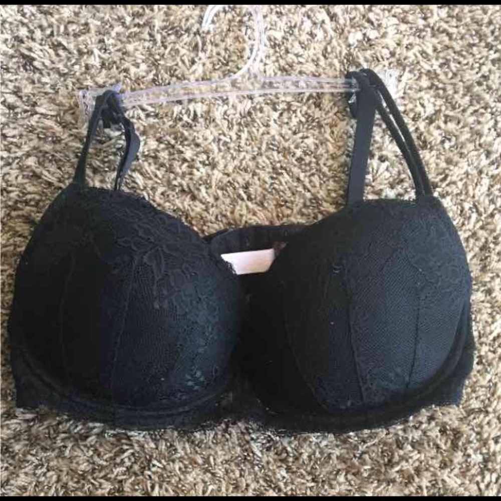 36D Black Lace Bra