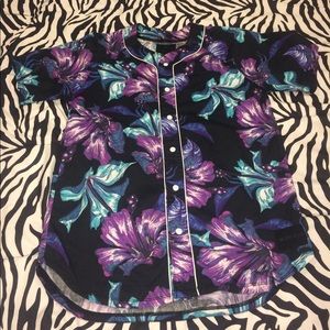 On The Byas Floral Baseball Tee