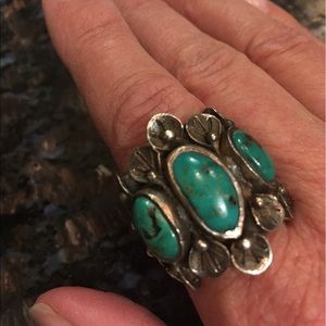 Turquoise & Sterling Silver Men's Ring