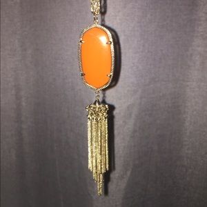 Kendra Scott Rayne necklace, orange